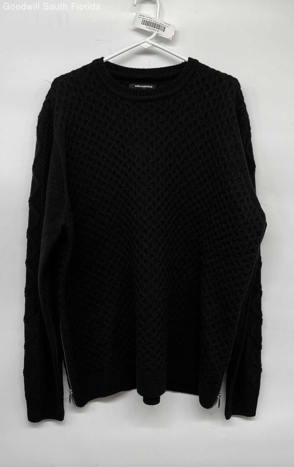 Karl Lagerfeld Womens Pullover Sweater Black Size… - image 1