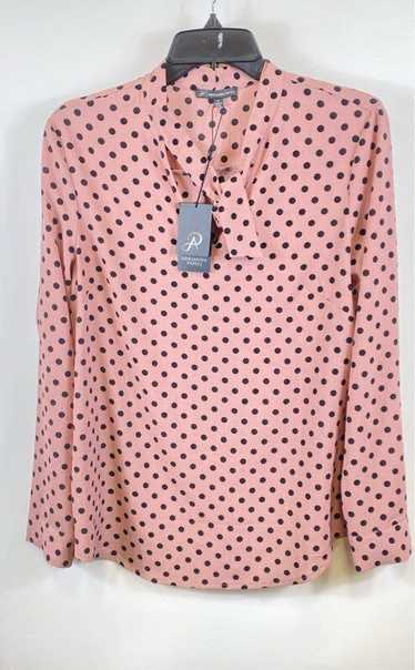 NWT Adrianna Papell Womens Pink Polka Dot Neck Tie