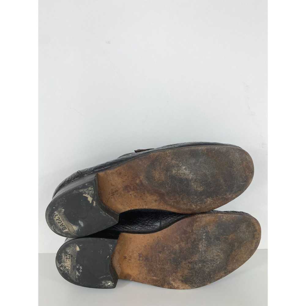 Bally Vintage Bally Leather Loafers Slip On Dark … - image 7