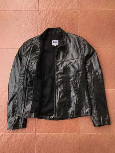 Leather Jacket × Lonsdale Lonsdale Leather Jacket