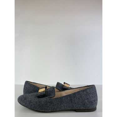 Cole Haan Cole Haan Gray Wool Fabric Bow Flats Lo… - image 1