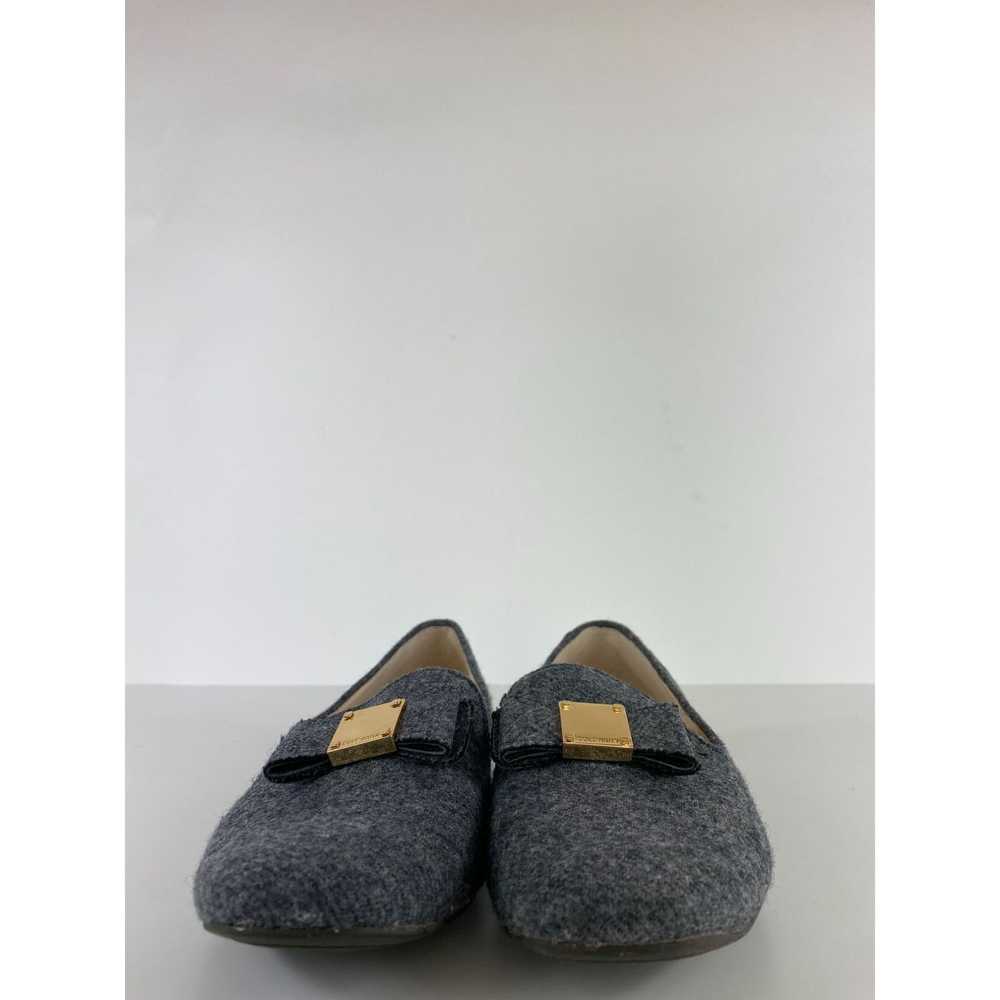 Cole Haan Cole Haan Gray Wool Fabric Bow Flats Lo… - image 4