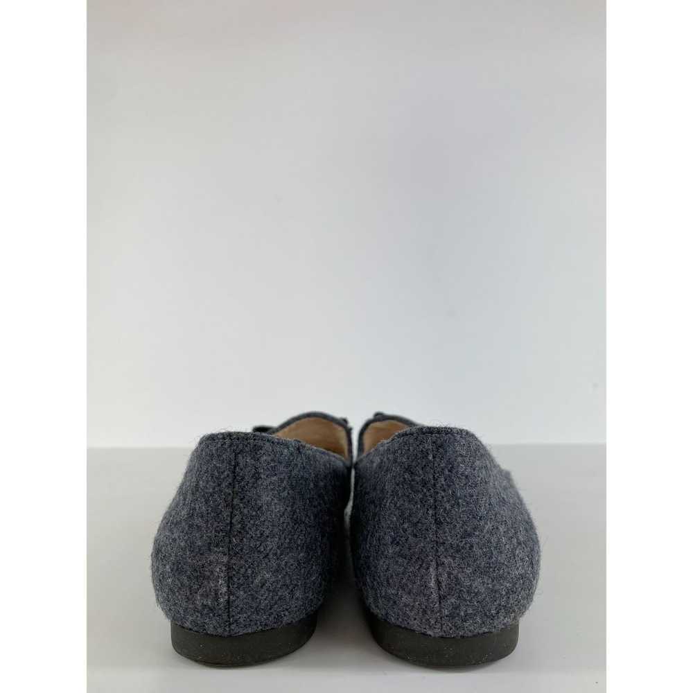 Cole Haan Cole Haan Gray Wool Fabric Bow Flats Lo… - image 6