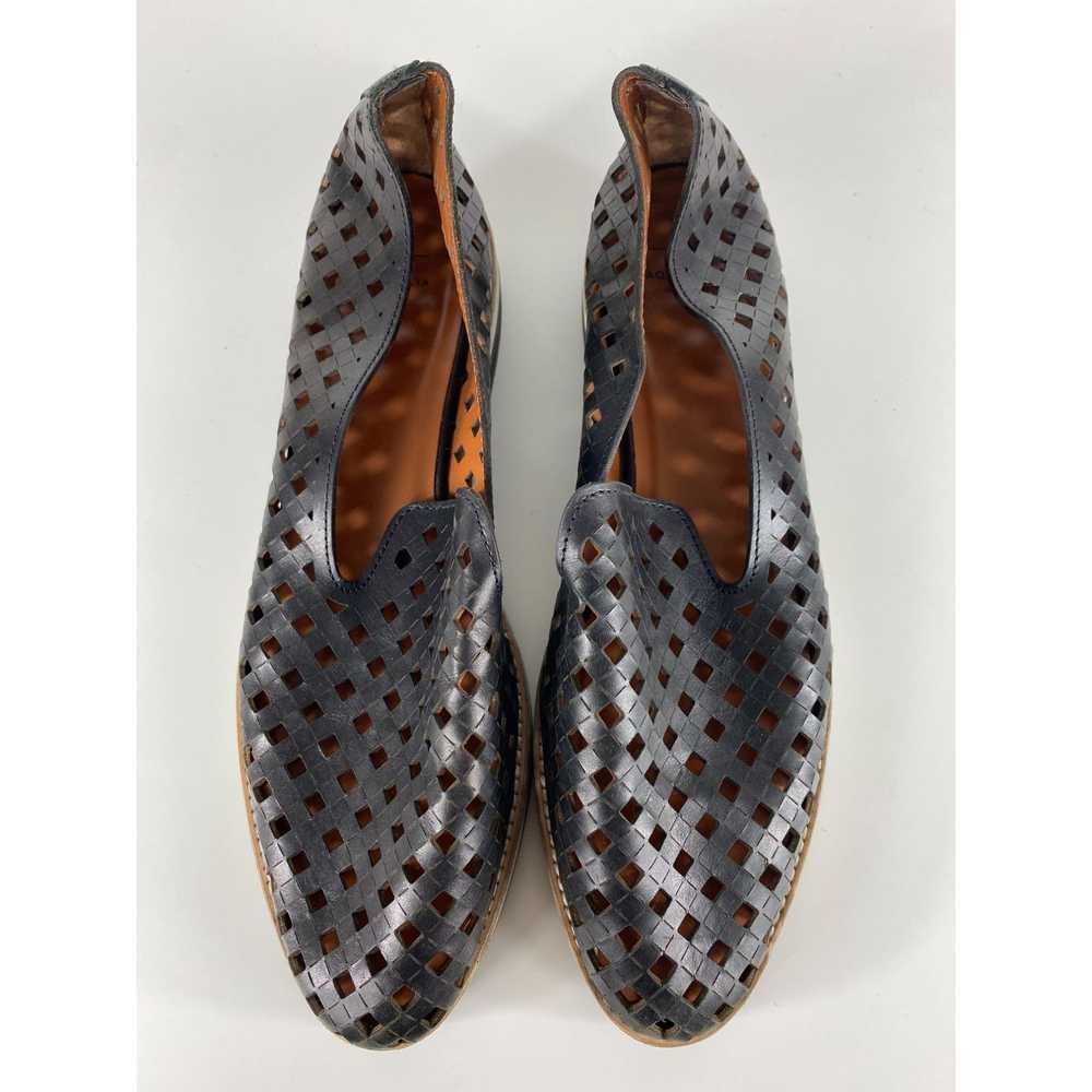 Aquatalia Aquatalia Perforated Leather Loafers Sl… - image 2