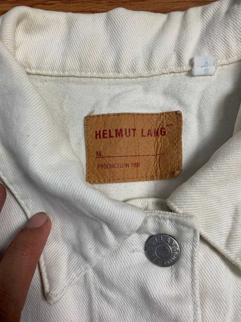 Helmut Lang Helmut Lang 1998 3 Pocket White Denim… - image 11