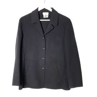 Talbots wool black light weight pea coat jacket s… - image 1