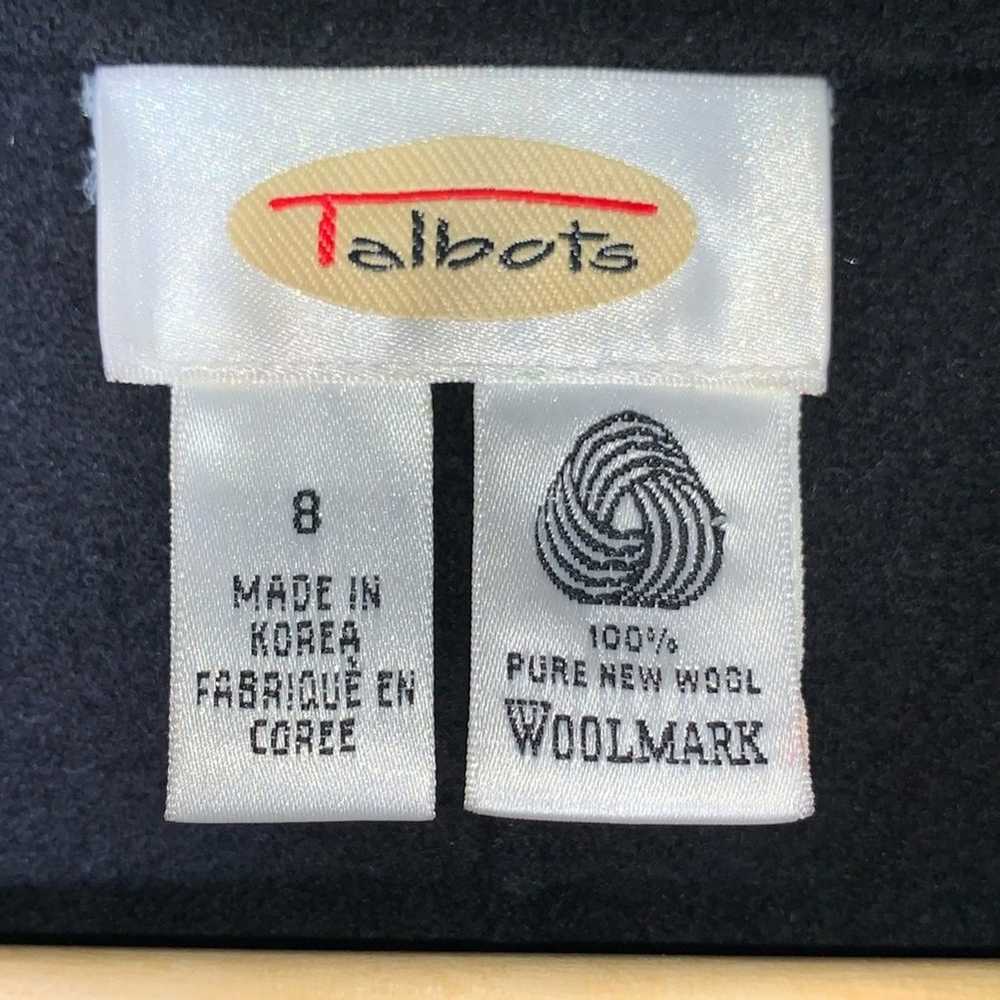 Talbots wool black light weight pea coat jacket s… - image 3