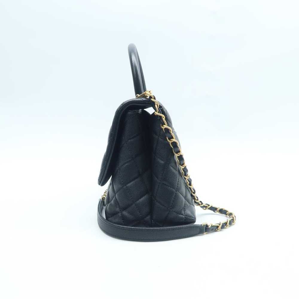 Chanel Coco Handle leather satchel - image 4