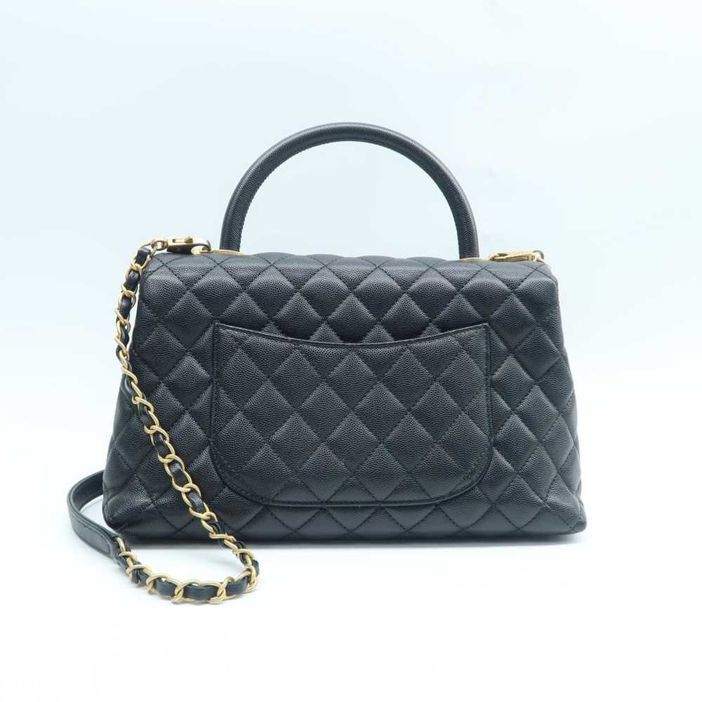 Chanel Coco Handle leather satchel - image 5