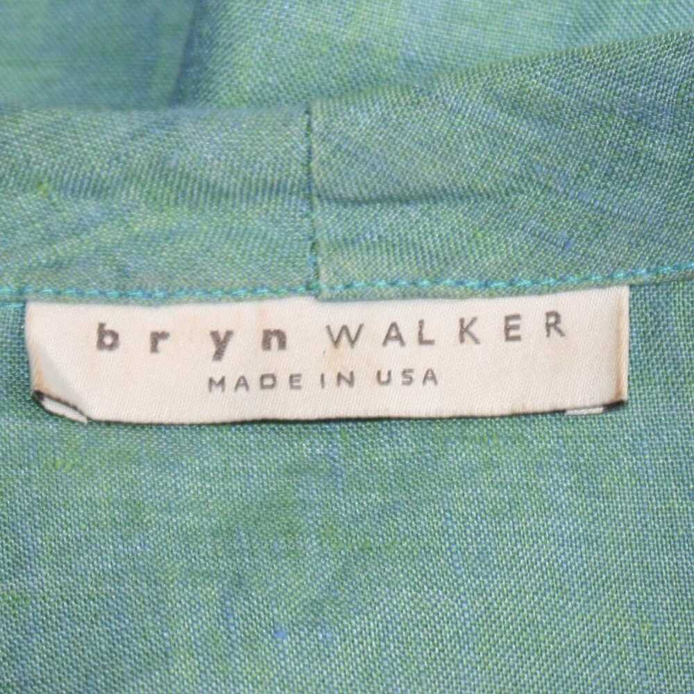 Bryn Walker Barnaby Blueish Green Linen Jacket - image 7