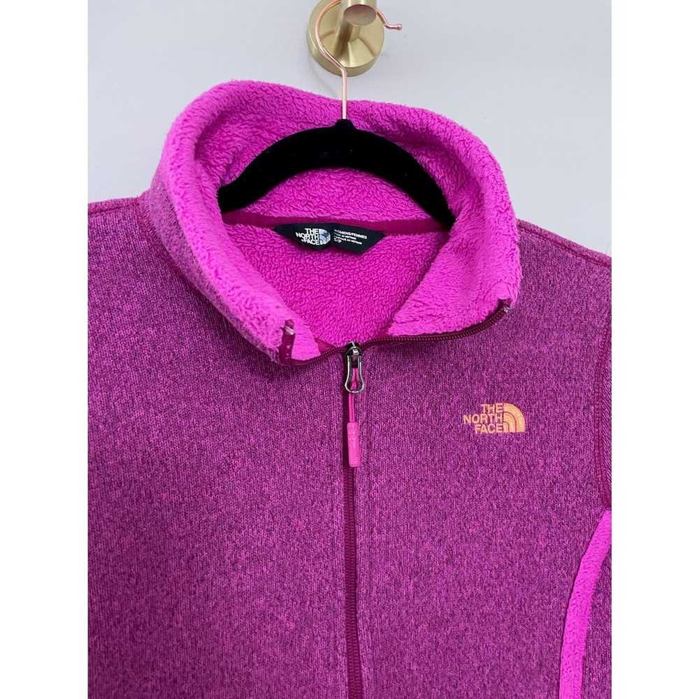 The North Face Women's Pink Full Zip Sweater Jack… - image 2