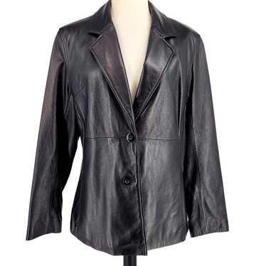Pelle Studio x Wilsons Tailored Leather Jacket Bla