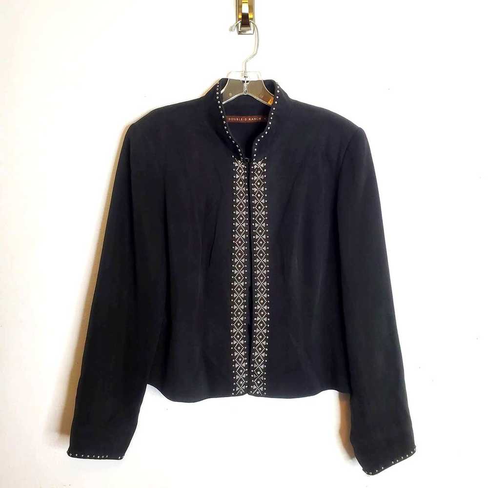 Double D Ranch Black Studded Embellished Jacket S… - image 1