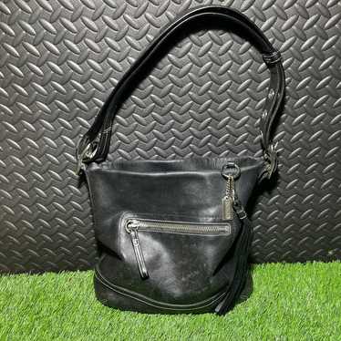 vintage leather Coach bag reversible - image 1