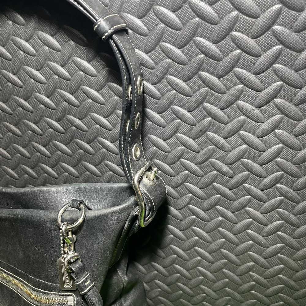 vintage leather Coach bag reversible - image 3