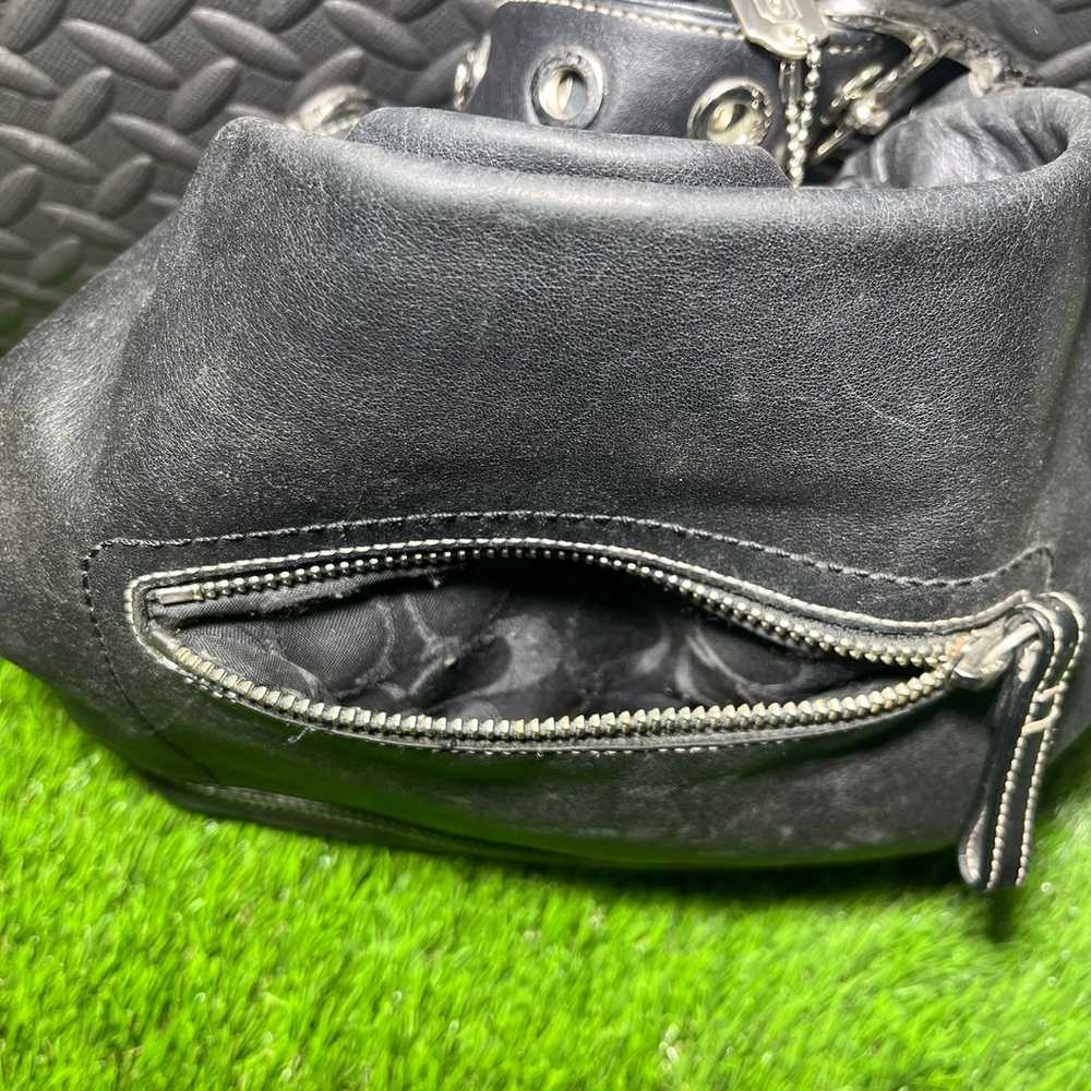 vintage leather Coach bag reversible - image 6