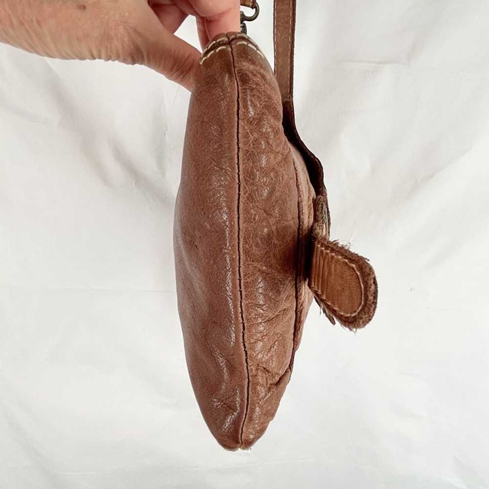 Civico 93 Crossbody Shoulder Bag Purse Brown Leat… - image 9