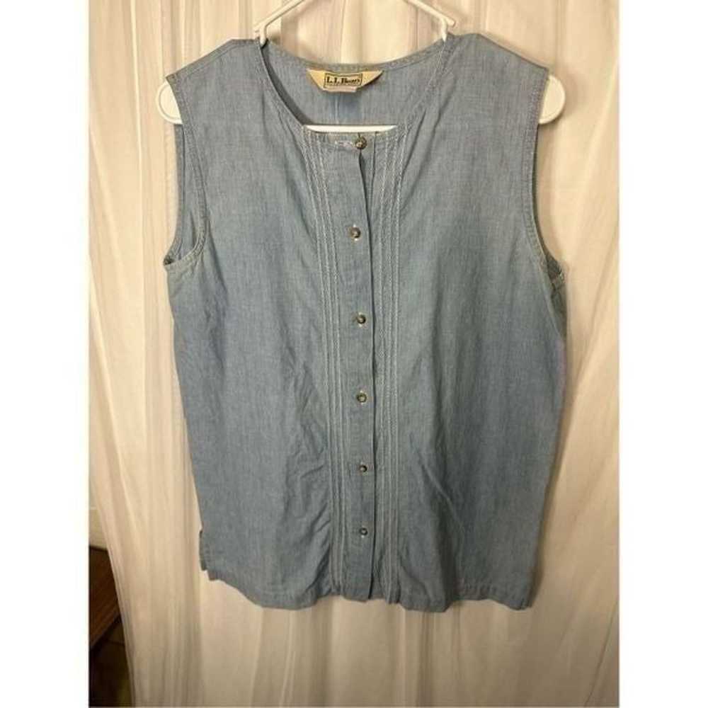 Vintage Women's L.L. Bean Heritage Washed Denim S… - image 2