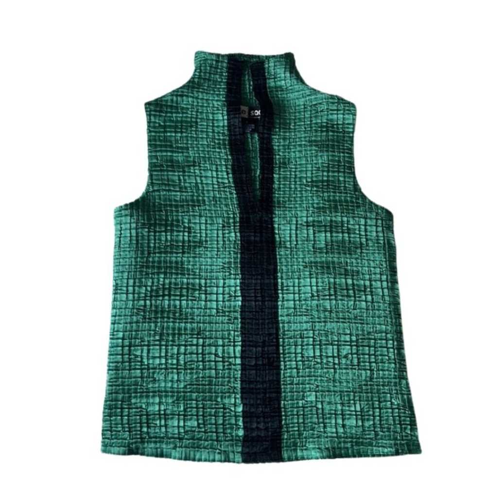 Jamie Sadock Emerald Green and Black TOP - SMALL - image 1