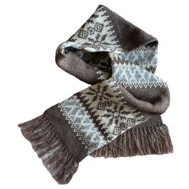 Pendleton Vtg Virgin Wool Scarf Double Knit Layer… - image 1