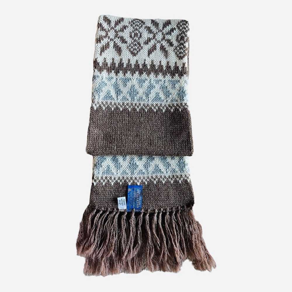 Pendleton Vtg Virgin Wool Scarf Double Knit Layer… - image 3