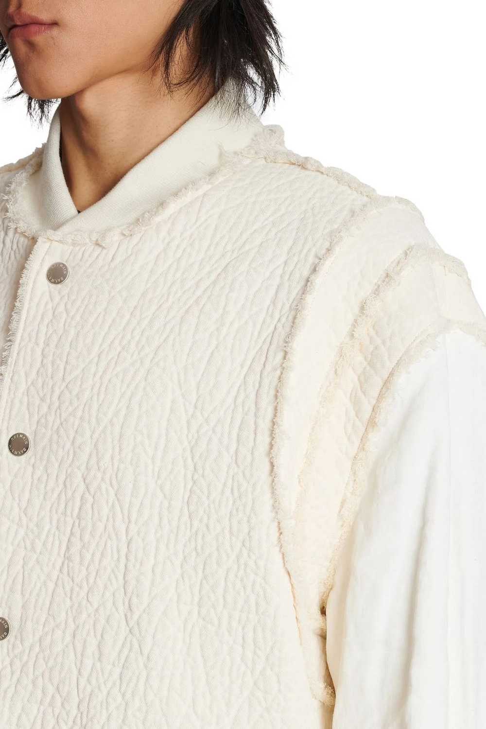 Balmain o1srvl11e0524 Textured Panels Jacket in I… - image 2