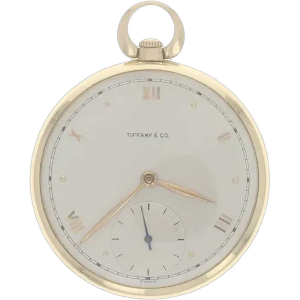 Tiffany & Co. Open Face Pocket Watch - Yellow Gol… - image 1