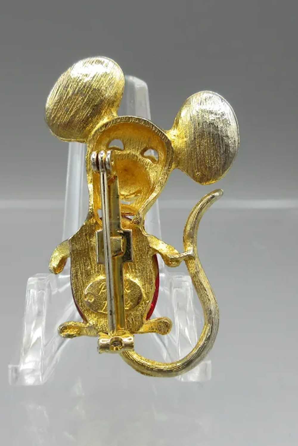 Vintage Figural Park Lane Jelly Belly Mouse Pin - image 5