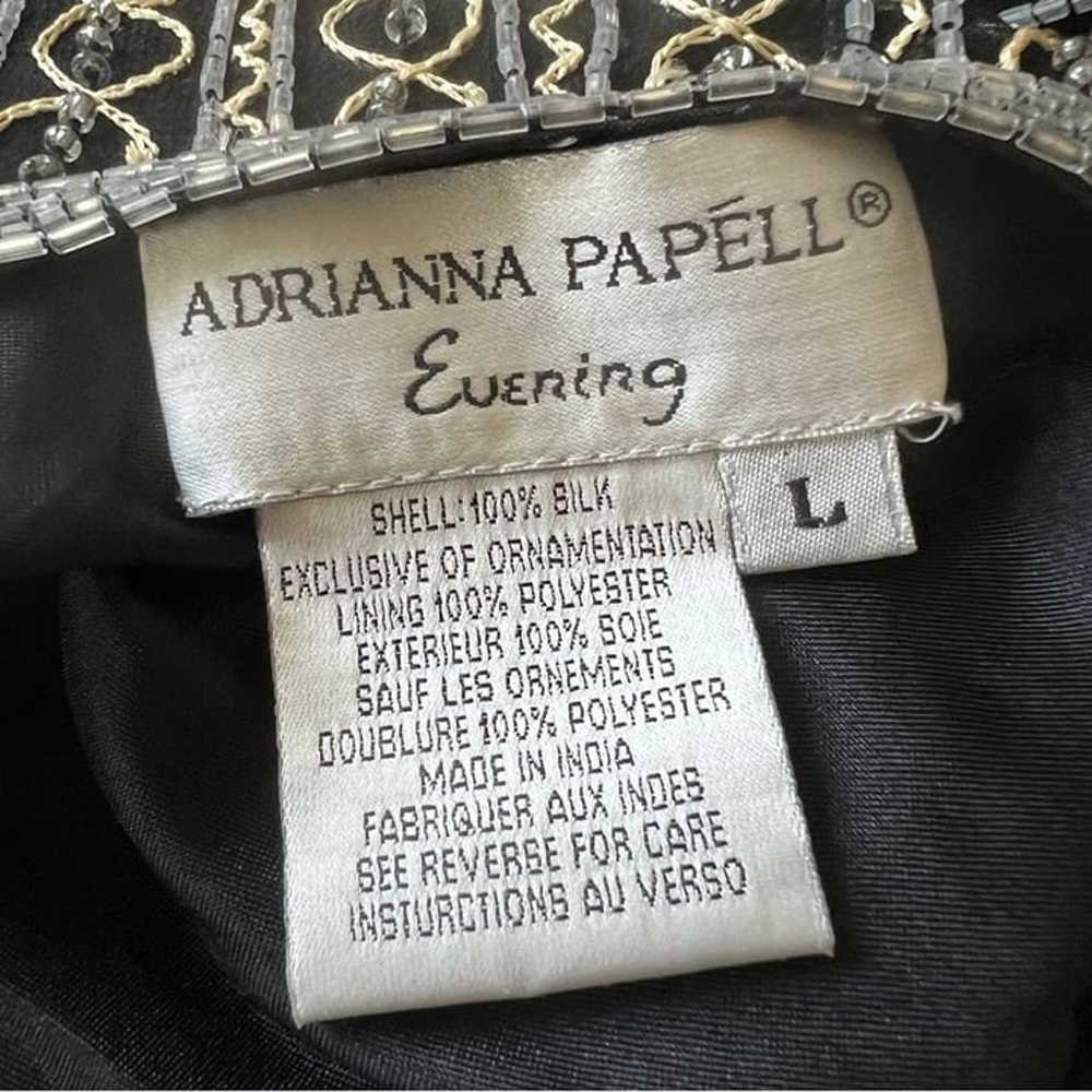 vintage ADRIANNA PAPELL EVENING Beaded Embroidere… - image 3