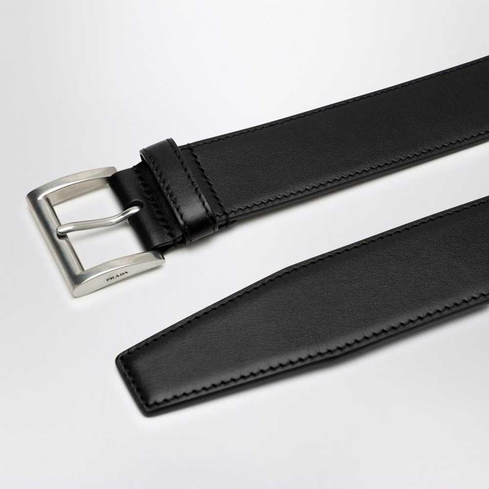 Prada Prada Black Leather Belt - image 3