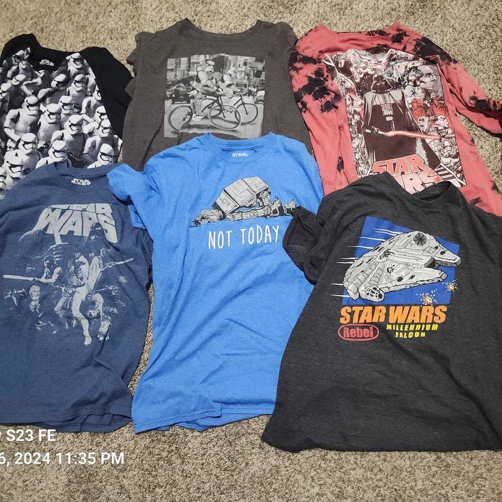 Star Wars T-shirt lot - image 1