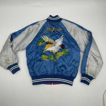 ジャケット・アウター Eagle x Japan Map Reversible WJK Sukajan Unused Yokosuka Men's Sukajan Jacket Reversible Embroidered