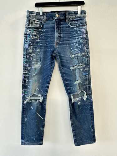 Amiri Paint Design Ripped Skinny Jeans. Size 36 - image 1