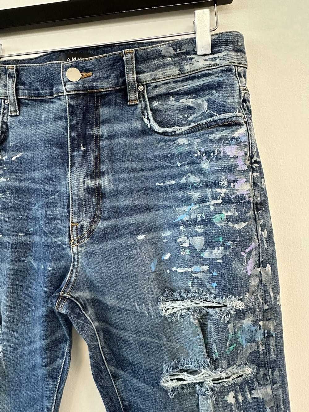 Amiri Paint Design Ripped Skinny Jeans. Size 36 - image 3