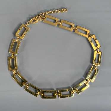 Vintage Gold Chain Link Metal Belt