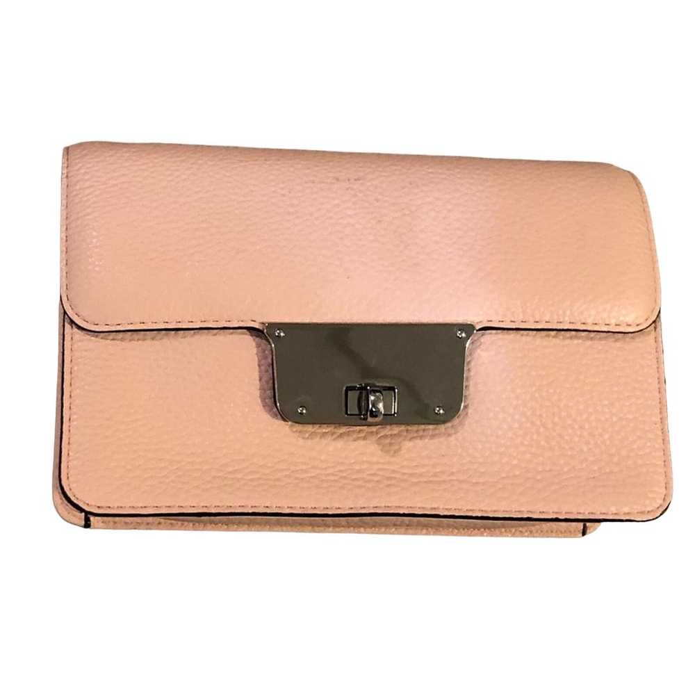 Milly Genuine Leather Clutch/Crossbody Soft Pink - image 2