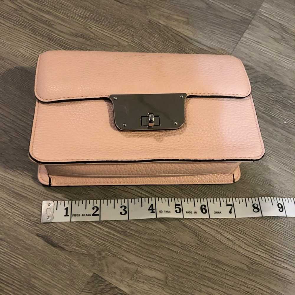 Milly Genuine Leather Clutch/Crossbody Soft Pink - image 3