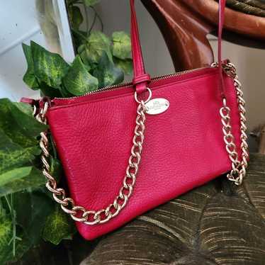 Coach Red Leather Satchel