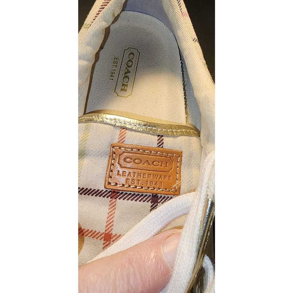 Coach Coach Barrett 7.5 B sneaker plaid shoe tenn… - image 6
