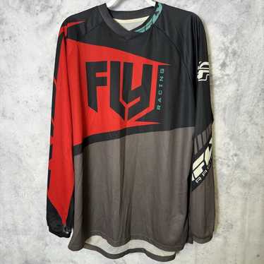 Racing Fly Racing Motocross Jersey Mens XL Red Lo… - image 1