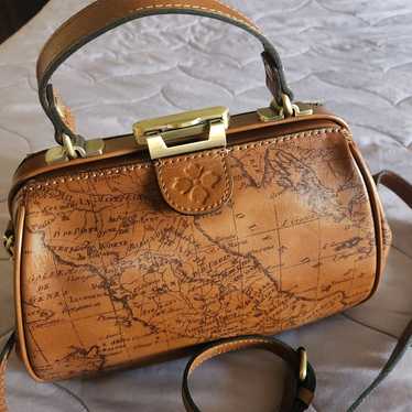 Patricia Nash leather bag map