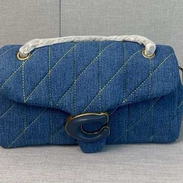 Coach Denim quilted tabby 26