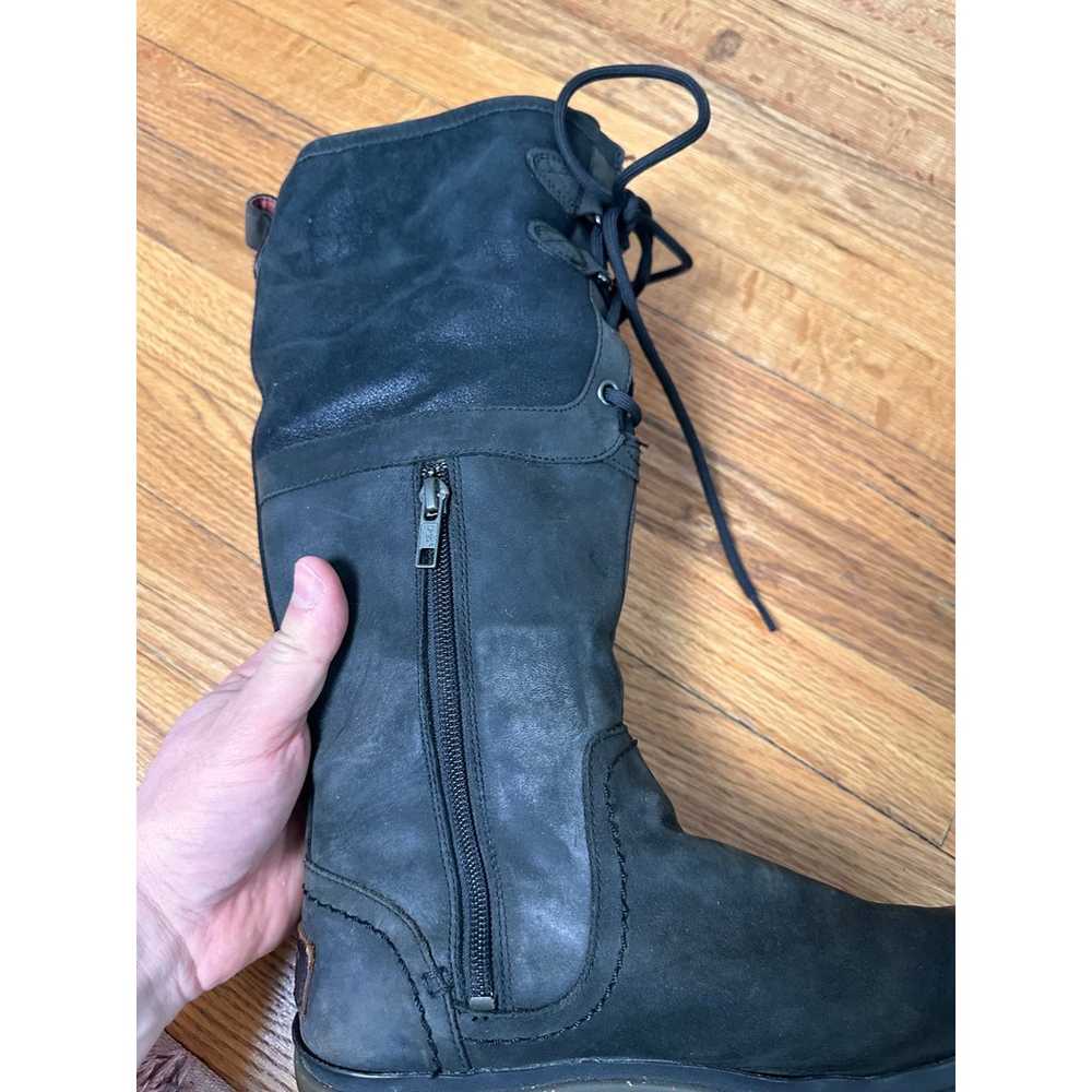UGG Elsa Black Leather Comfort Tall Boots Womens … - image 10