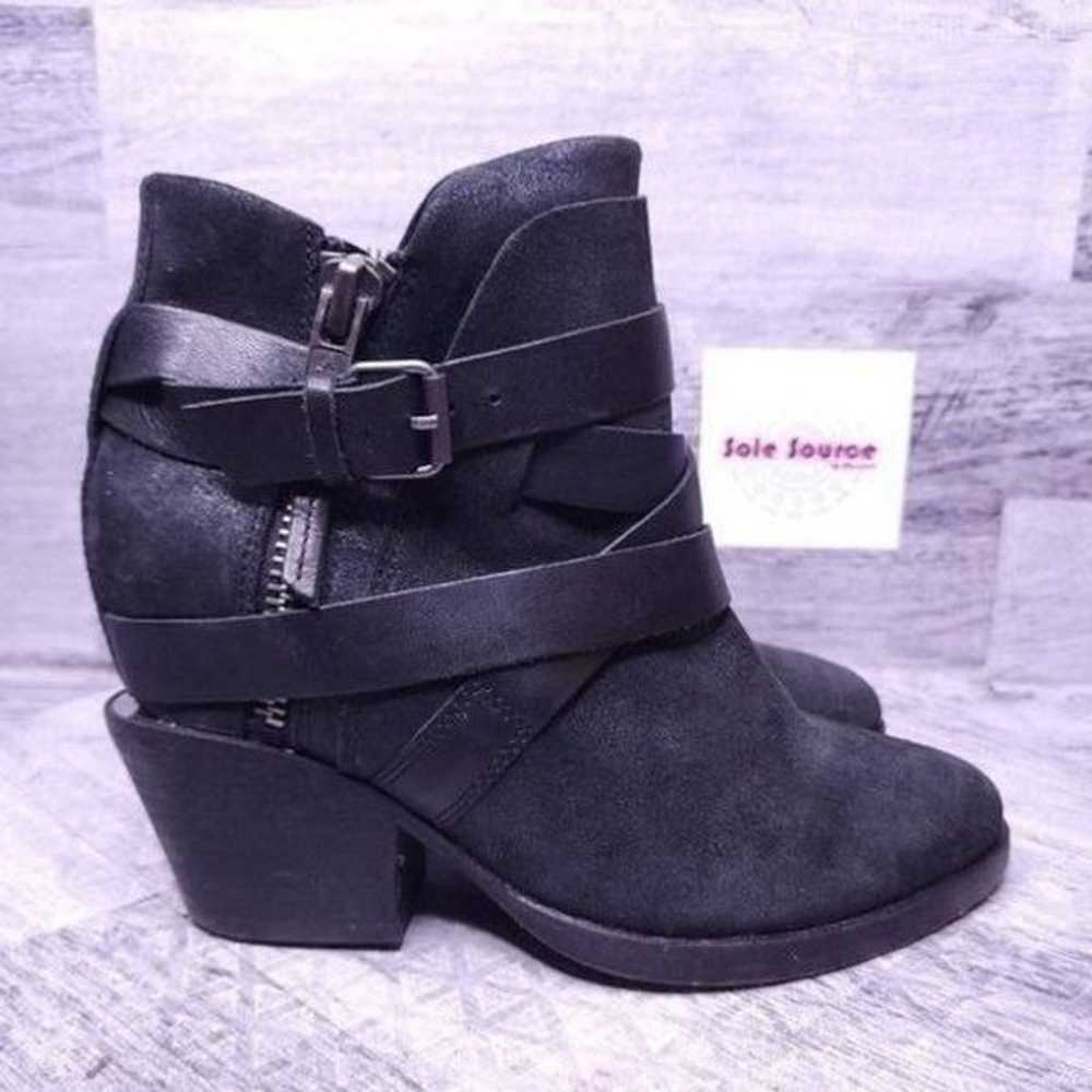 Ash Manhattan Strappy Leather Ankle Boot Black sz… - image 1