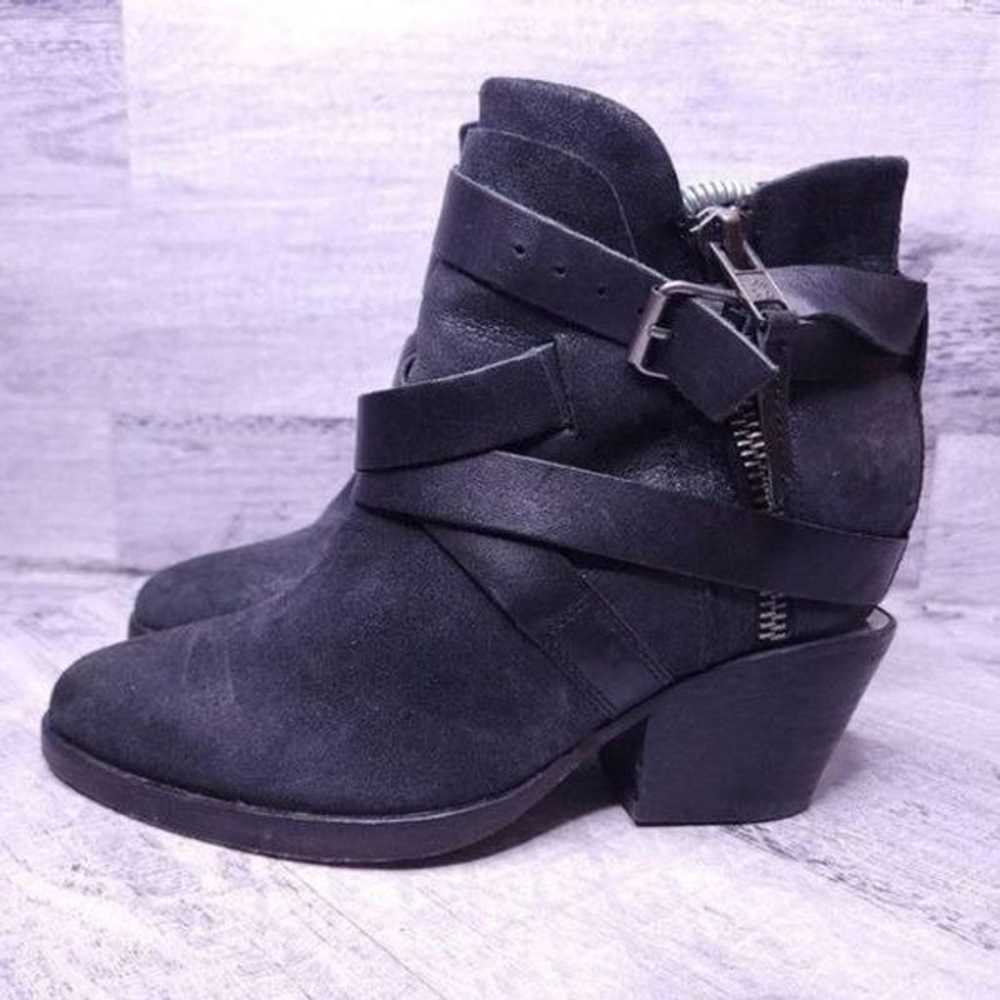 Ash Manhattan Strappy Leather Ankle Boot Black sz… - image 3