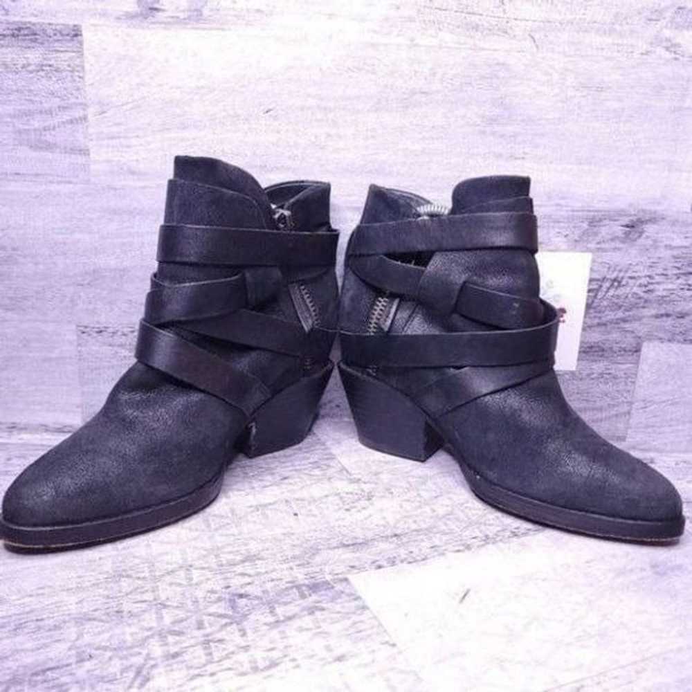Ash Manhattan Strappy Leather Ankle Boot Black sz… - image 5