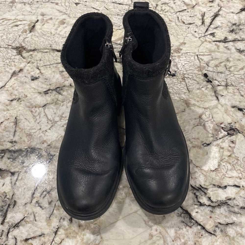 Ugg Harrison Moto Boot Leather Black- women's siz… - image 2