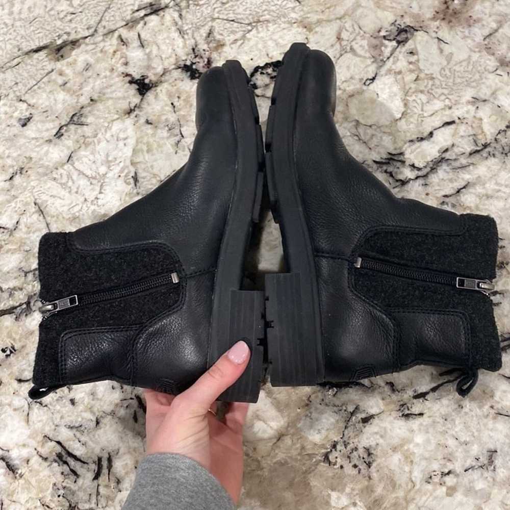 Ugg Harrison Moto Boot Leather Black- women's siz… - image 7