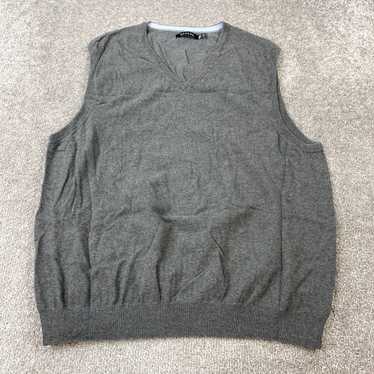 George George Knit Vest Sweater Mens 2XL XXL Sleev