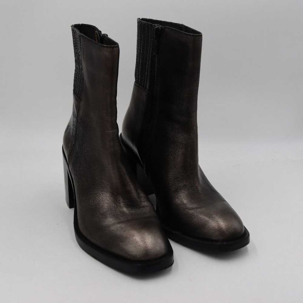 Frye Burnished Silver Ankle  Heeled Boots 6 - image 2
